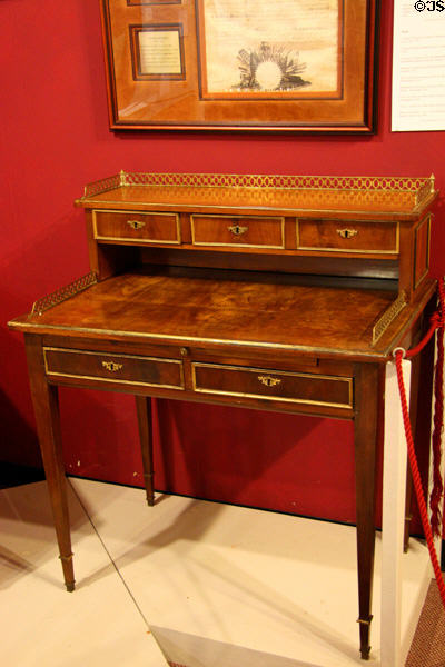 Desk of James Monroe at James Madison Museum. Orange, VA.