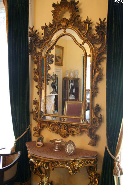 Antique parlor mirror at Morven Park. Leesburg, VA.
