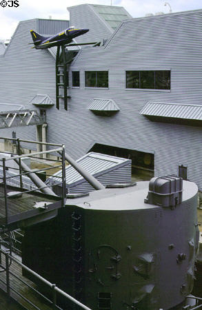 Main building of Nauticus, The National Maritime Center. Norfolk, VA.