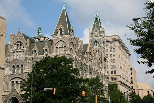 Broad St. towers of Richmond Old City Hall. Richmond, VA.