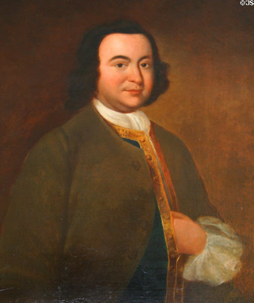 Portrait of George Mason at Virginia State Capitol. Richmond, VA.