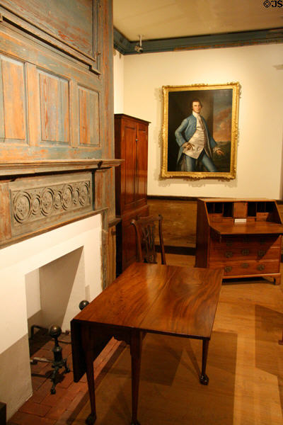 Collection of early colonial period furniture at Museum of Virginia History. Richmond, VA.