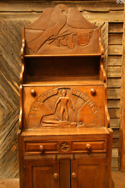 Folk art desk (c1860) at Museum of Virginia History. Richmond, VA.