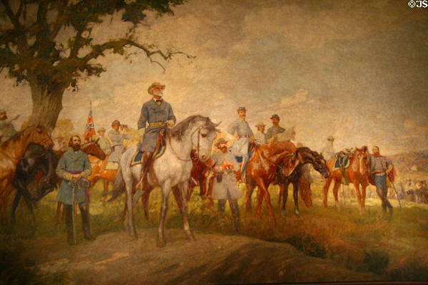 Summer of the Confederacy mural with Robert E. Lee & his Generals at Museum of Virginia History. Richmond, VA.
