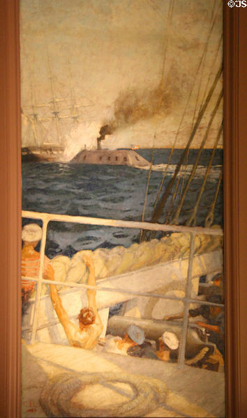 Mural of C.S.S. Virginia 
