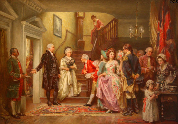 Washington Silver Anniversary (1784) by Jean Leon Gerome Ferris at Museum of Virginia History. Richmond, VA.