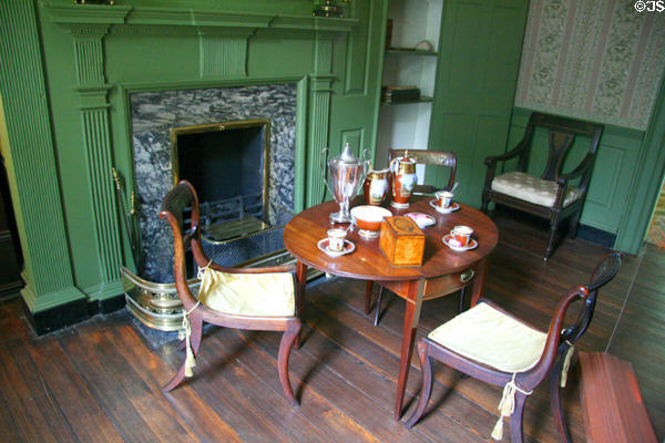 Parlor set for coffee & tea service in John Marshall House. Richmond, VA.