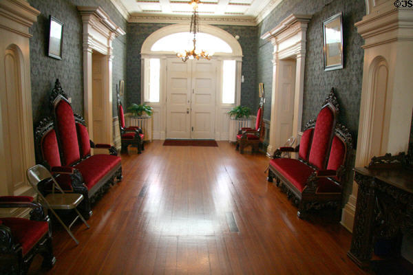 Central hall of Centre Hill house museum. Petersburg, VA.