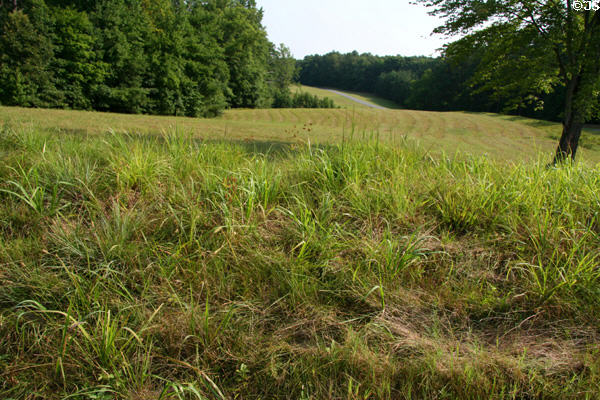 Landscape of Petersburg National Battlefield. Petersburg, VA.