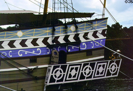 Susan Constant, brought colonists to Jamestown Settlement (December 20, 1606 to May, 1607). VA.
