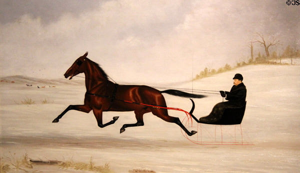 William H. Bradford painting (1894) by William Van Zandt at Bennington Museum. Bennington, VT.