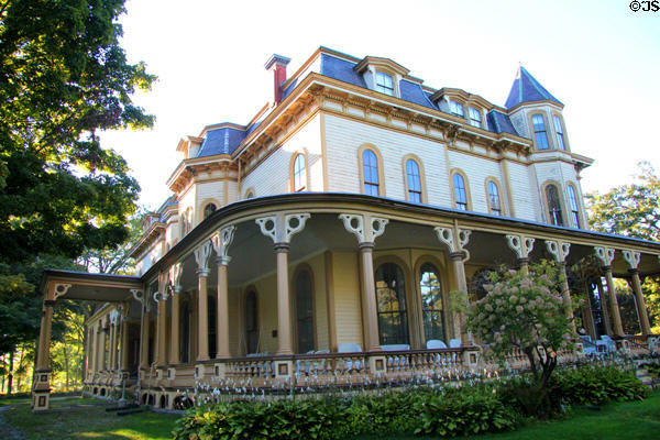 Park-McCullough Historic Estate (1864). North Bennington, VT. Style: Victorian. Architect: Diaper & Dudley. On National Register.