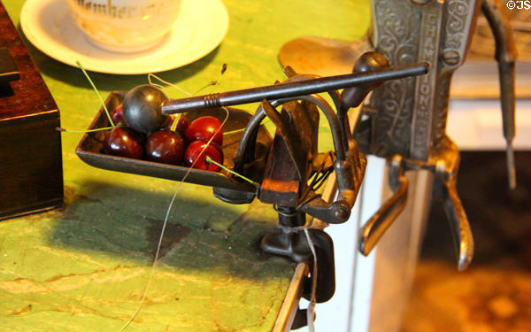 Champion cherry pitter at Park-McCullough Historic Estate. North Bennington, VT.