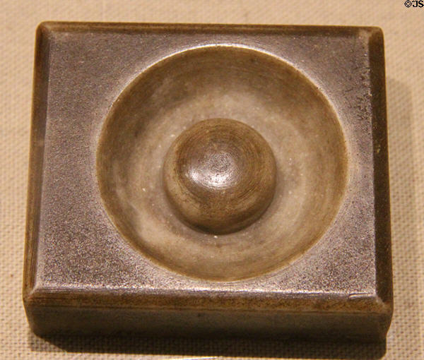 Piece of capstone (1884) from the Washington Monument given by President Chester A. Arthur to a Vermont friend at Vermont History Center. Barre, VT.