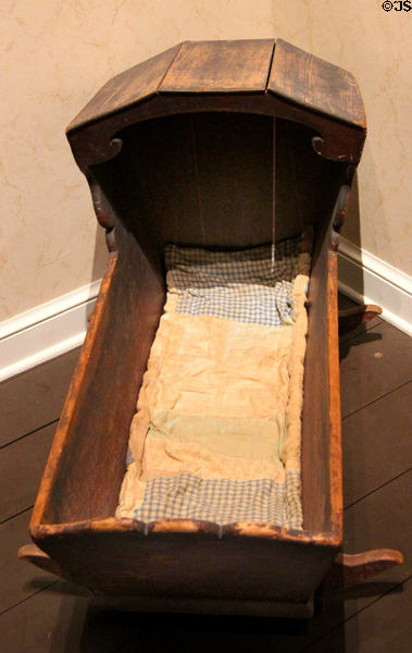 Scott family cradle (c1790) at Vermont History Museum. Montpelier, VT.