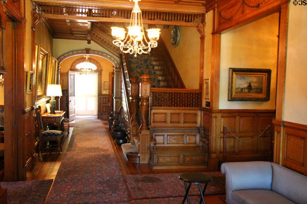 Foyer at Marsh-Billings-Rockefeller Mansion. Woodstock, VT.