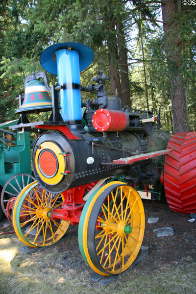 Steam tractor by Advance Thresher Co. of Battle Creek, MI, at LeMay Museum. Tacoma, WA.