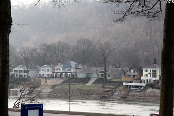 View across Kanawha River from Capitol area. Charleston, WV.