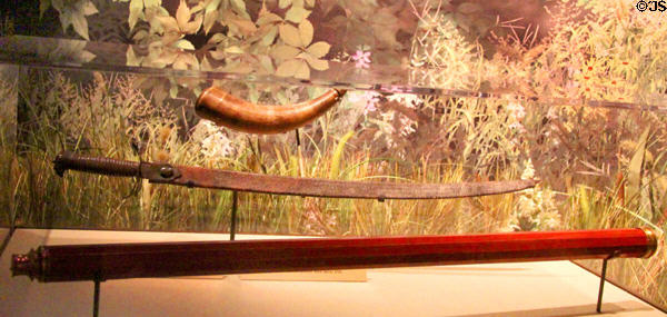 Telescope used (1740s-70s) by George Washington to survey his & other lands in present Eastern Panhandle at West Virginia State Museum. Charleston, WV.