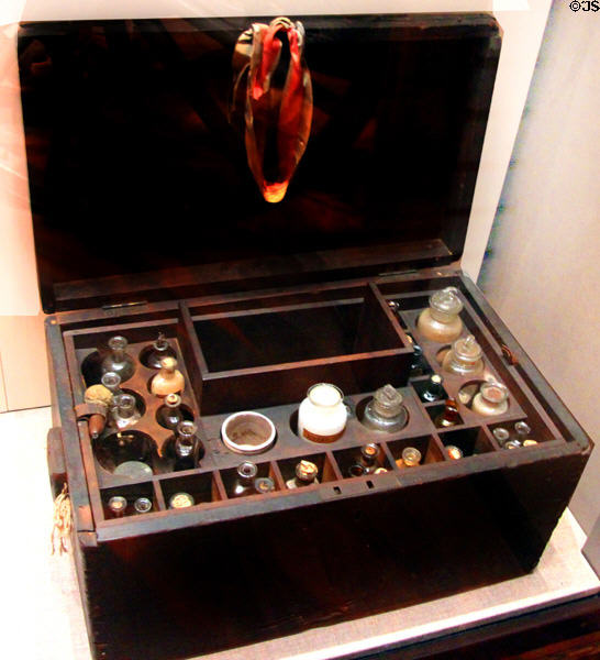 Medicine Chest abandoned (1865) by Confederate Battery at Petersburg, VA at West Virginia State Museum. Charleston, WV.