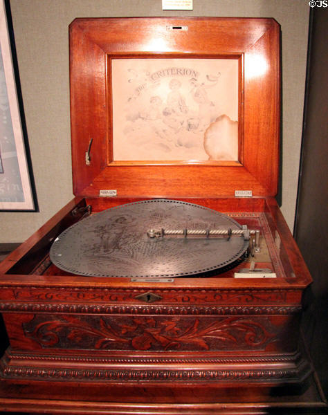 Criterion music box at West Virginia State Museum. Charleston, WV.