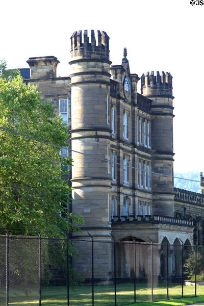 Former West Virginia Prison (1867-76) (818 Jefferson Ave.). Moundsville, WV. Style: Gothic.