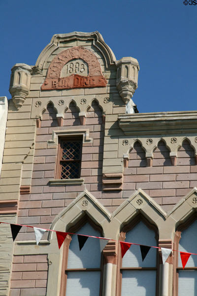 Commercial Building (1883) (218 W. 16th St.) housed federal government offices until 1905. Cheyenne, WY. Style: Gothic Revival.