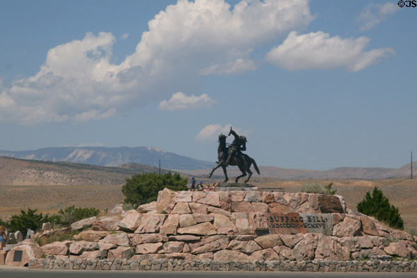 Monument to Buffalo Bill at Buffalo Bill Center of the West. Cody, WY.