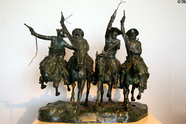 Coming Through the Rye sculpture (1902) by Frederic Remington at Buffalo Bill Center of the West. Cody, WY.