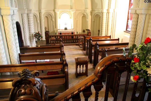 Chapel, used by family & staff for daily services at Penrhyn Castle. Bangor, Wales.