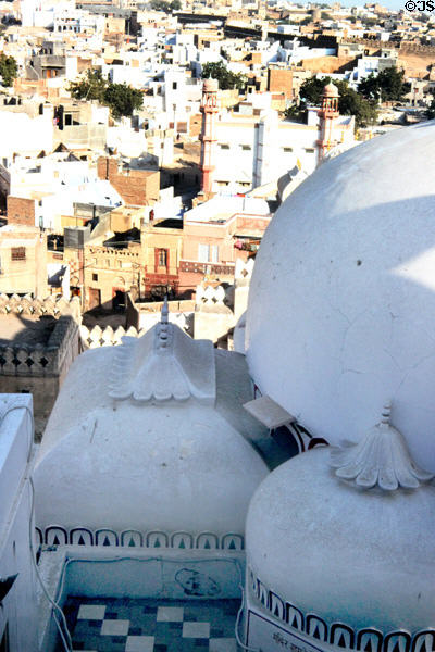 Arial view of Bikaner from Jain Temple. India.