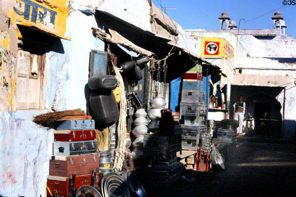 Shops in Roopangarth. India.
