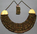 Beaded Egyptian pectoral at Kunsthistorisches Museum. Vienna, Austria.