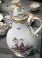 Porcelain chocolate pot made in Vienna at Historical Museum of City of Vienna. Vienna, Austria.