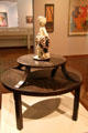 Double deck table by Josef Hoffmann & Pottery angel by Berthold Löffler at Leopold Museum. Vienna, Austria