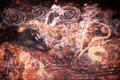 Aboriginal petroglyphs, cave paintings, on Uluru. Australia.