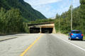 Snow shed across TransCanada Highway in Glacier National Park. BC.