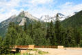 Road through Glacier National Park. BC.
