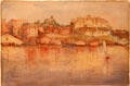 Victoria Inner Harbour painting by Emily Carr at Art Gallery of Greater Victoria. Victoria, BC.