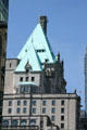 Chateau-style roof of Hotel Vancouver. Vancouver, BC.