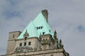 Chateau-style roof of Hotel Vancouver. Vancouver, BC.