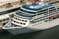 Tahitian Princess cruise ship docked at Canada Place. Vancouver, BC.