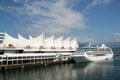 Canada Place with Tahitian Princess cruise ship. Vancouver, BC.