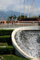 Cascading fountain at Waterfront Centre. Vancouver, BC.