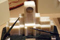 Marble model of Vancouver City Hall at Vancouver Museum. Vancouver, BC.