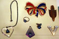 Sweetheart jewelry from WWII at Vancouver Museum. Vancouver, BC.