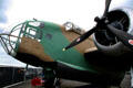Nose & engine of Handley-Page Hampden bomber at Canadian Museum of Flight. Langley, BC.