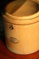 Medalta stoneware crock from Medicine Hat at Roedde House Museum. Vancouver, BC.