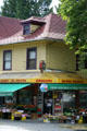 Corner grocery store in Roedde House heritage neighborhood. Vancouver, BC.