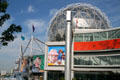 Architecture of Telus World of Science originally built as Expo Centre for Expo 86. Vancouver, BC.
